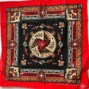 Vintage Wamcraft Southwest Bandana Made In USA